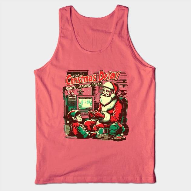 Christmas Delay, Santa's Gaming Break! Tank Top by Lima's